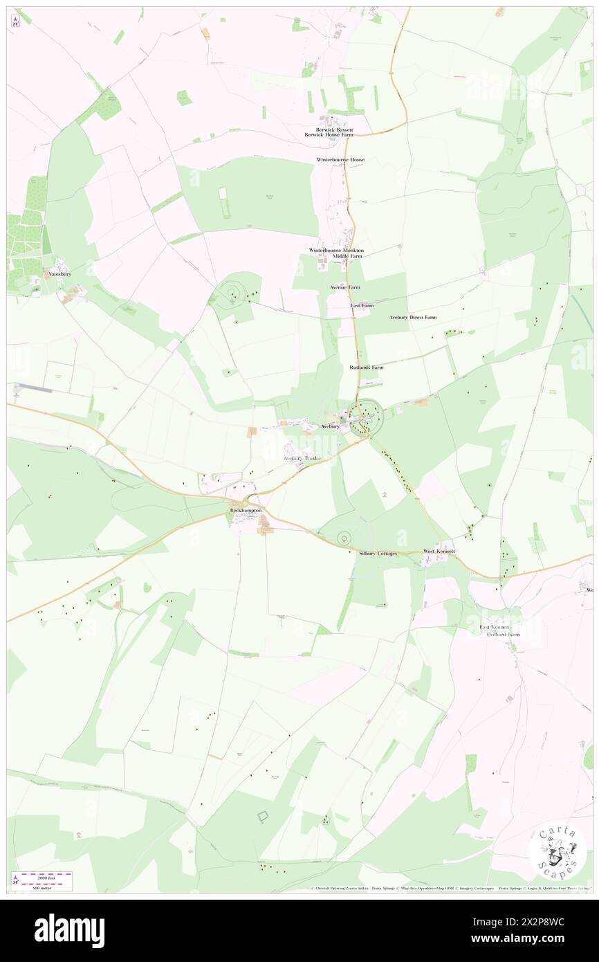 Avebury Trusloe, Wiltshire, GB, Royaume-Uni, Angleterre, n 51 25' 30'', S 1 51' 53'', carte, Cartascapes carte publiée en 2024. Explorez Cartascapes, une carte qui révèle la diversité des paysages, des cultures et des écosystèmes de la Terre. Voyage à travers le temps et l'espace, découvrir l'interconnexion du passé, du présent et de l'avenir de notre planète. Banque D'Images