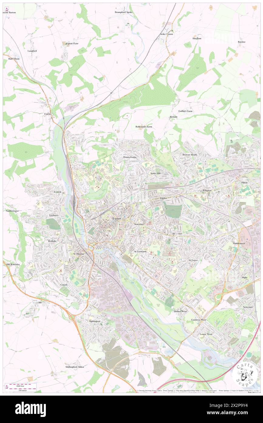 St James Park, Devon, GB, Royaume-Uni, Angleterre, n 50 43' 50'', S 3 31' 16'', carte, Cartascapes carte publiée en 2024. Explorez Cartascapes, une carte qui révèle la diversité des paysages, des cultures et des écosystèmes de la Terre. Voyage à travers le temps et l'espace, découvrir l'interconnexion du passé, du présent et de l'avenir de notre planète. Banque D'Images