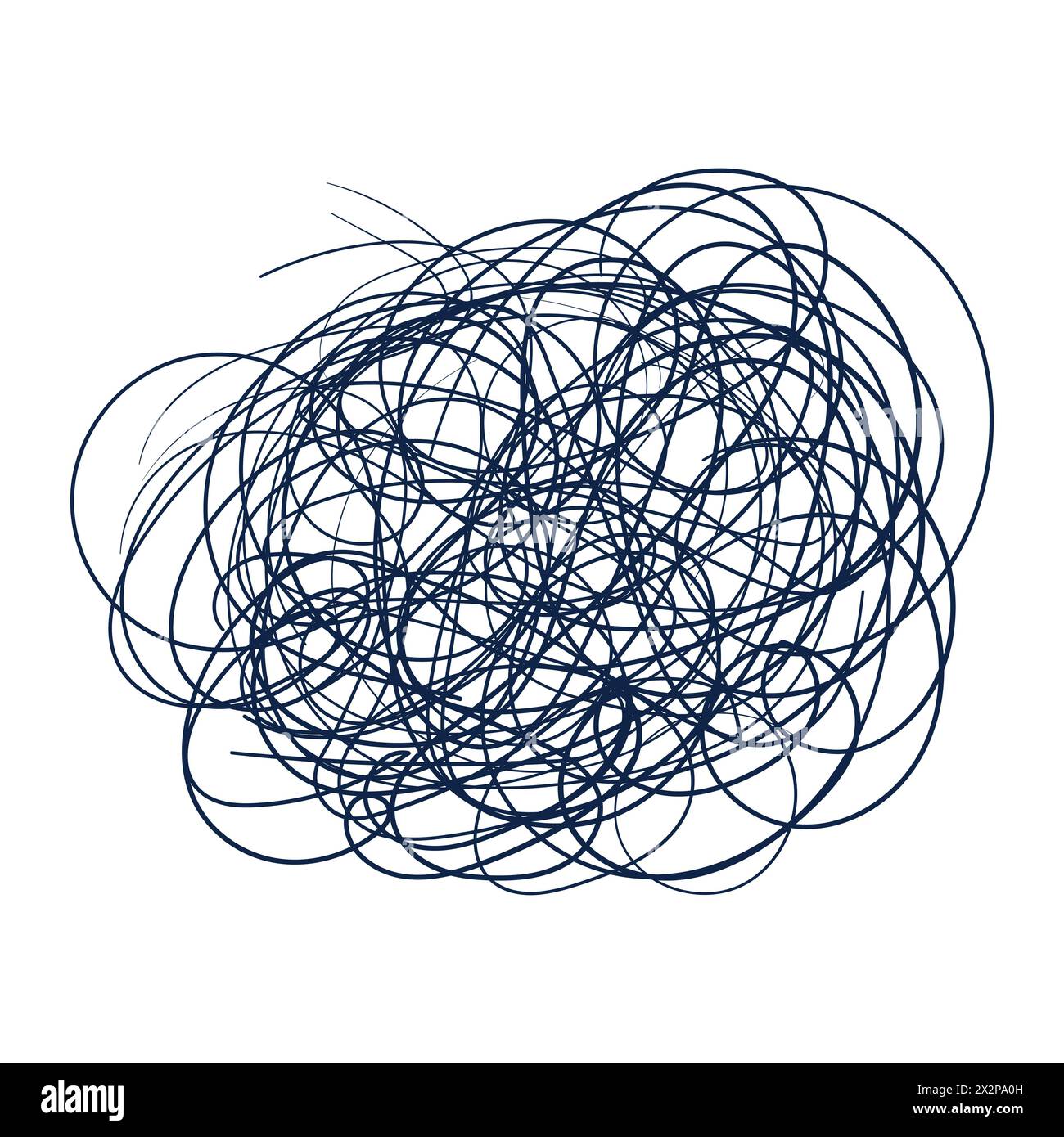 Griffonnage aléatoire. Vecteur de dessin Scribbles aléatoire. Scribble Doodle Vector. Illustration de Vecteur