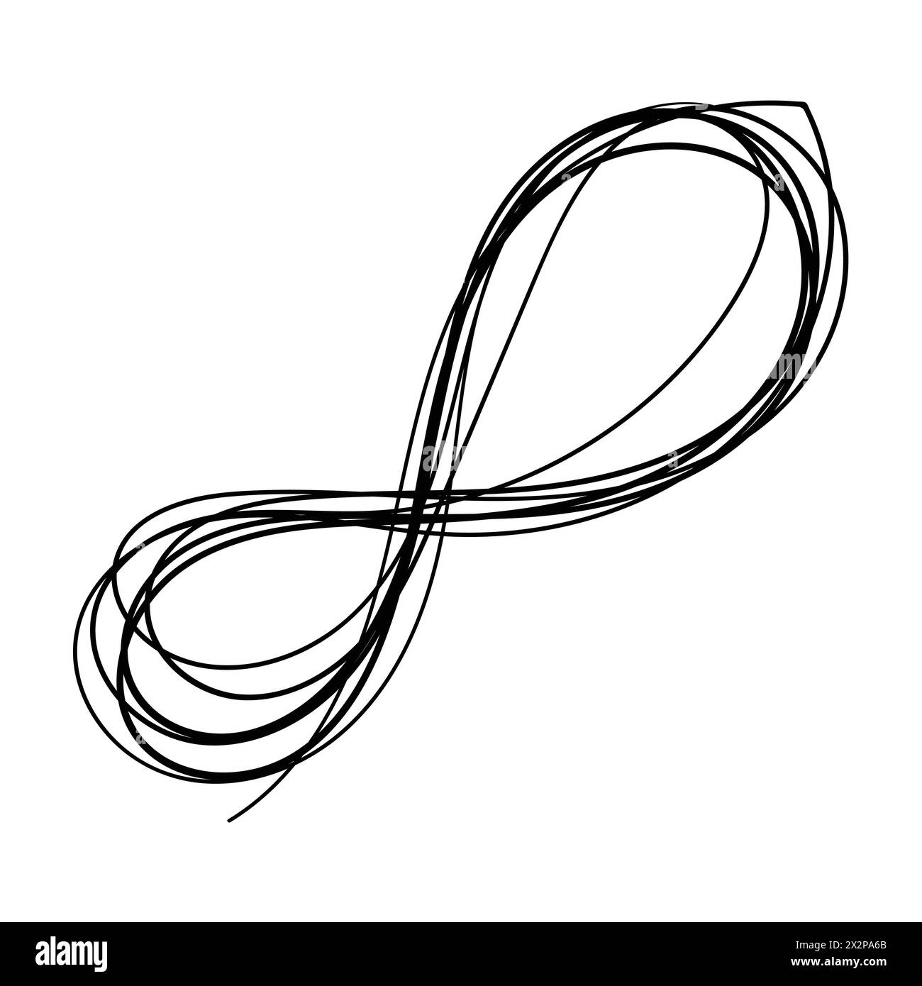 Griffonnage aléatoire. Vecteur de dessin Scribbles aléatoire. Scribble Doodle Vector. Illustration de Vecteur