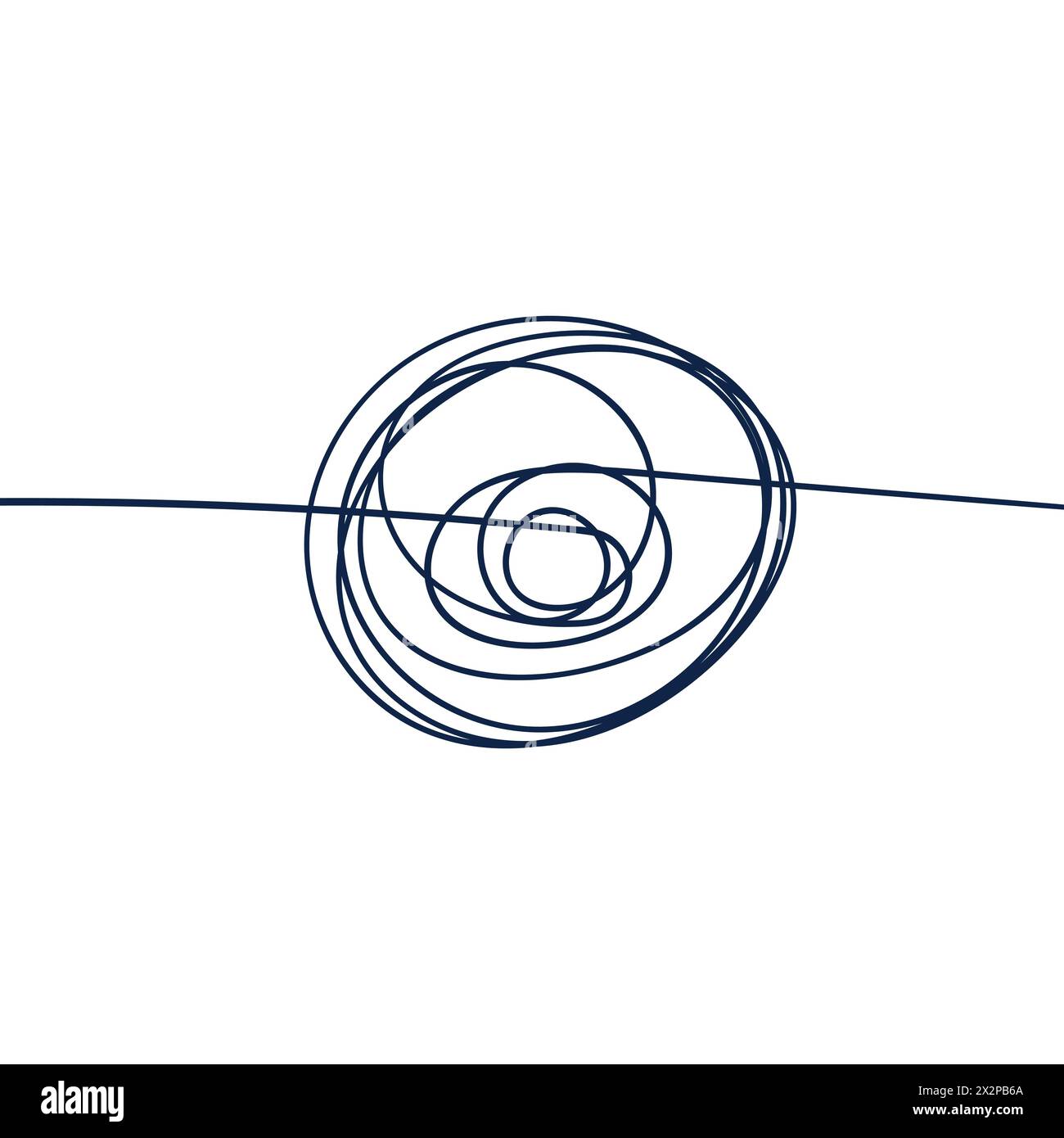 Griffonnage aléatoire. Vecteur de dessin Scribbles aléatoire. Scribble Doodle Vector. Illustration de Vecteur