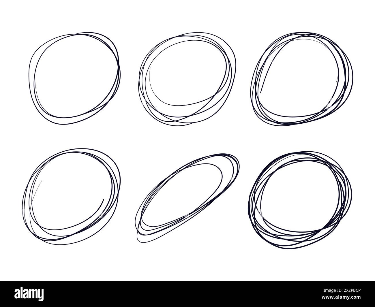 Griffonnages aléatoires. Vecteur de jeu de dessin Scribbles aléatoire. Scribble Doodle Set vecteur. Illustration de Vecteur