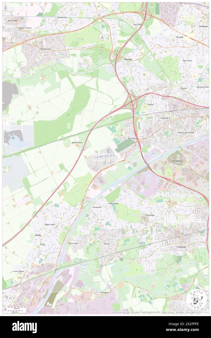 City Airport Manchester, City and Borough of Salford, GB, Royaume-Uni, Angleterre, N 53 28' 16'', S 2 23' 21'', map, Cartascapes map publié en 2024. Explorez Cartascapes, une carte qui révèle la diversité des paysages, des cultures et des écosystèmes de la Terre. Voyage à travers le temps et l'espace, découvrir l'interconnexion du passé, du présent et de l'avenir de notre planète. Banque D'Images