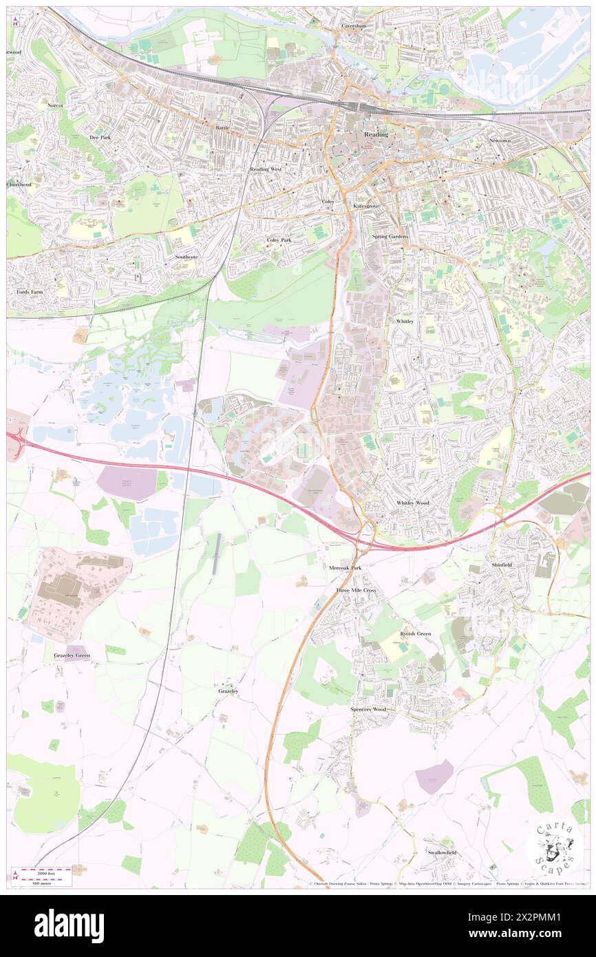 Millennium Madejski, Reading, GB, Royaume-Uni, Angleterre, n 51 25' 21'', S 0 59' 0'', carte, Cartascapes carte publiée en 2024. Explorez Cartascapes, une carte qui révèle la diversité des paysages, des cultures et des écosystèmes de la Terre. Voyage à travers le temps et l'espace, découvrir l'interconnexion du passé, du présent et de l'avenir de notre planète. Banque D'Images