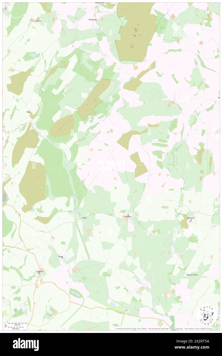 Linley Hill - Norbury Hill, Shropshire, GB, Royaume-Uni, Angleterre, n 52 32' 36'', S 2 56' 49'', carte, Cartascapes carte publiée en 2024. Explorez Cartascapes, une carte qui révèle la diversité des paysages, des cultures et des écosystèmes de la Terre. Voyage à travers le temps et l'espace, découvrir l'interconnexion du passé, du présent et de l'avenir de notre planète. Banque D'Images