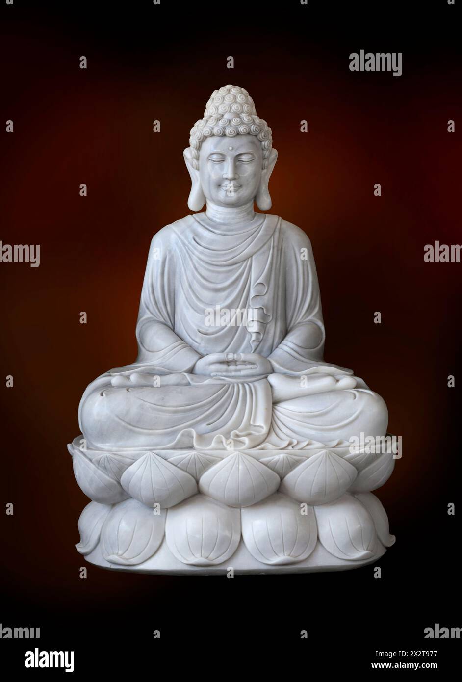 Statue de Bouddha méditant Banque D'Images