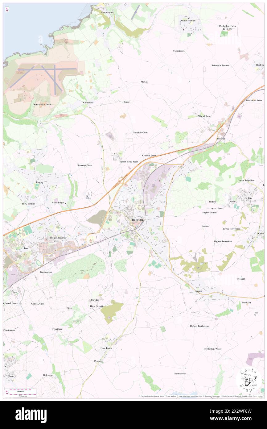 Redruth, Cornwall, GB, Royaume-Uni, Angleterre, n 50 14' 19'', S 5 13' 44'', carte, Cartascapes carte publiée en 2024. Explorez Cartascapes, une carte qui révèle la diversité des paysages, des cultures et des écosystèmes de la Terre. Voyage à travers le temps et l'espace, découvrir l'interconnexion du passé, du présent et de l'avenir de notre planète. Banque D'Images