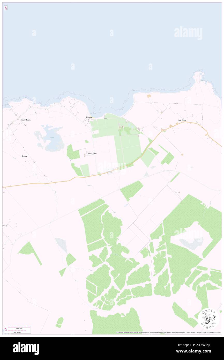 Mey, Highland, GB, Royaume-Uni, Écosse, n 58 38' 13'', S 3 13' 47'', carte, Cartascapes carte publiée en 2024. Explorez Cartascapes, une carte qui révèle la diversité des paysages, des cultures et des écosystèmes de la Terre. Voyage à travers le temps et l'espace, découvrir l'interconnexion du passé, du présent et de l'avenir de notre planète. Banque D'Images