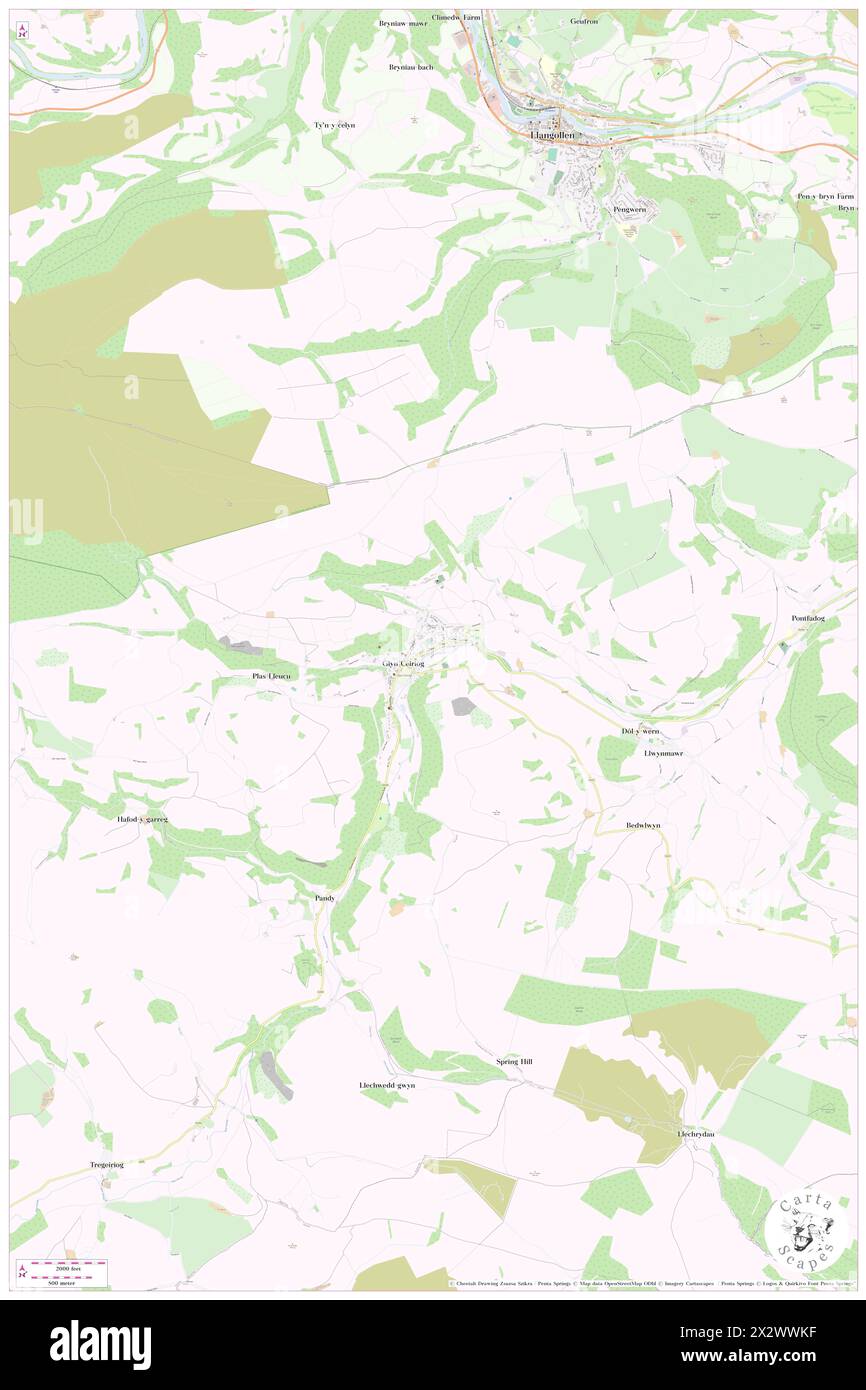 Llansantffraid Glyn Ceiriog, Wrexham, GB, Royaume-Uni, pays de Galles, n 52 55' 56'', S 3 11' 6'', carte, Cartascapes carte publiée en 2024. Explorez Cartascapes, une carte qui révèle la diversité des paysages, des cultures et des écosystèmes de la Terre. Voyage à travers le temps et l'espace, découvrir l'interconnexion du passé, du présent et de l'avenir de notre planète. Banque D'Images