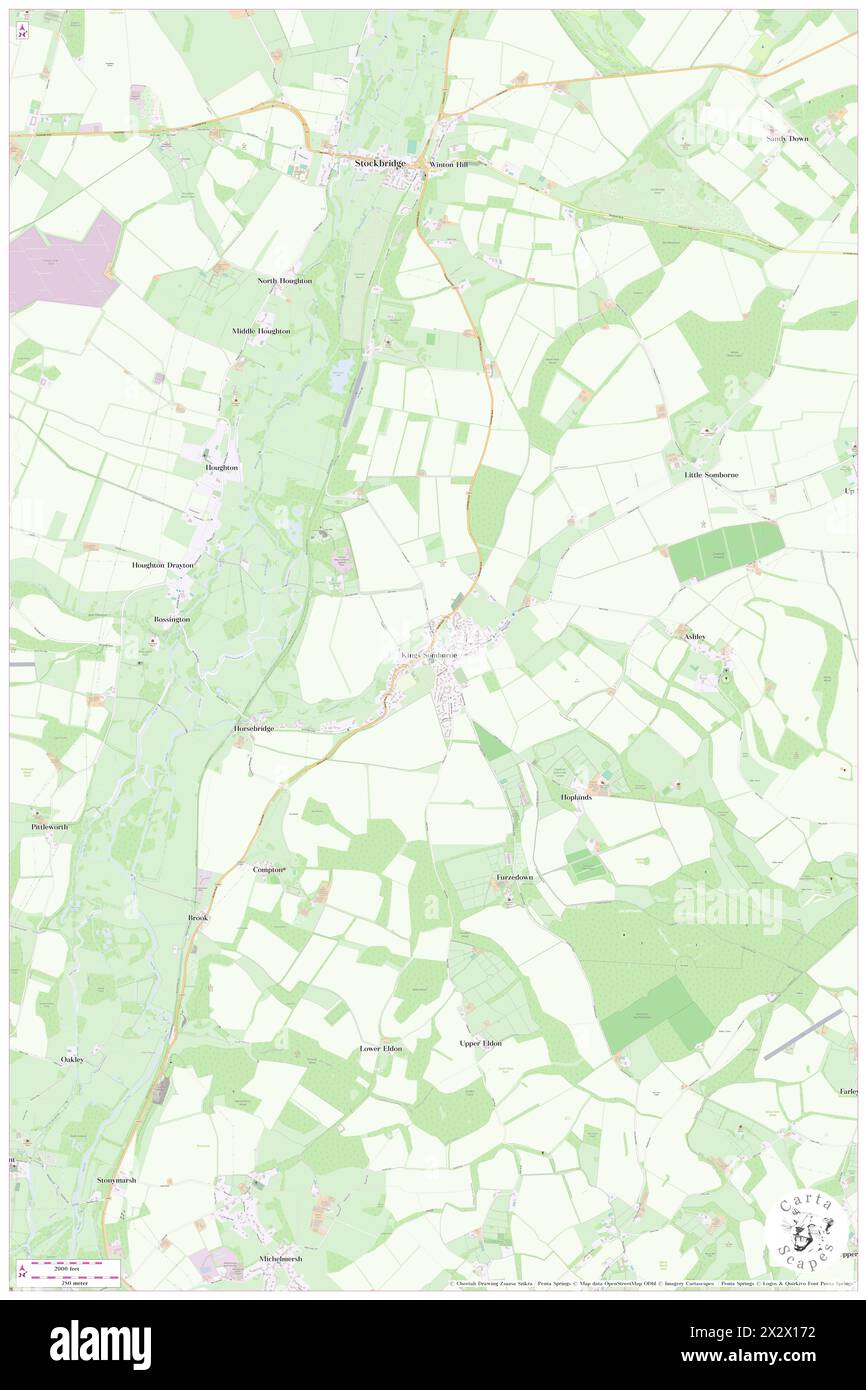 Kings Somborne, Hampshire, GB, Royaume-Uni, Angleterre, n 51 4' 39'', S 1 29' 12'', carte, Cartascapes carte publiée en 2024. Explorez Cartascapes, une carte qui révèle la diversité des paysages, des cultures et des écosystèmes de la Terre. Voyage à travers le temps et l'espace, découvrir l'interconnexion du passé, du présent et de l'avenir de notre planète. Banque D'Images