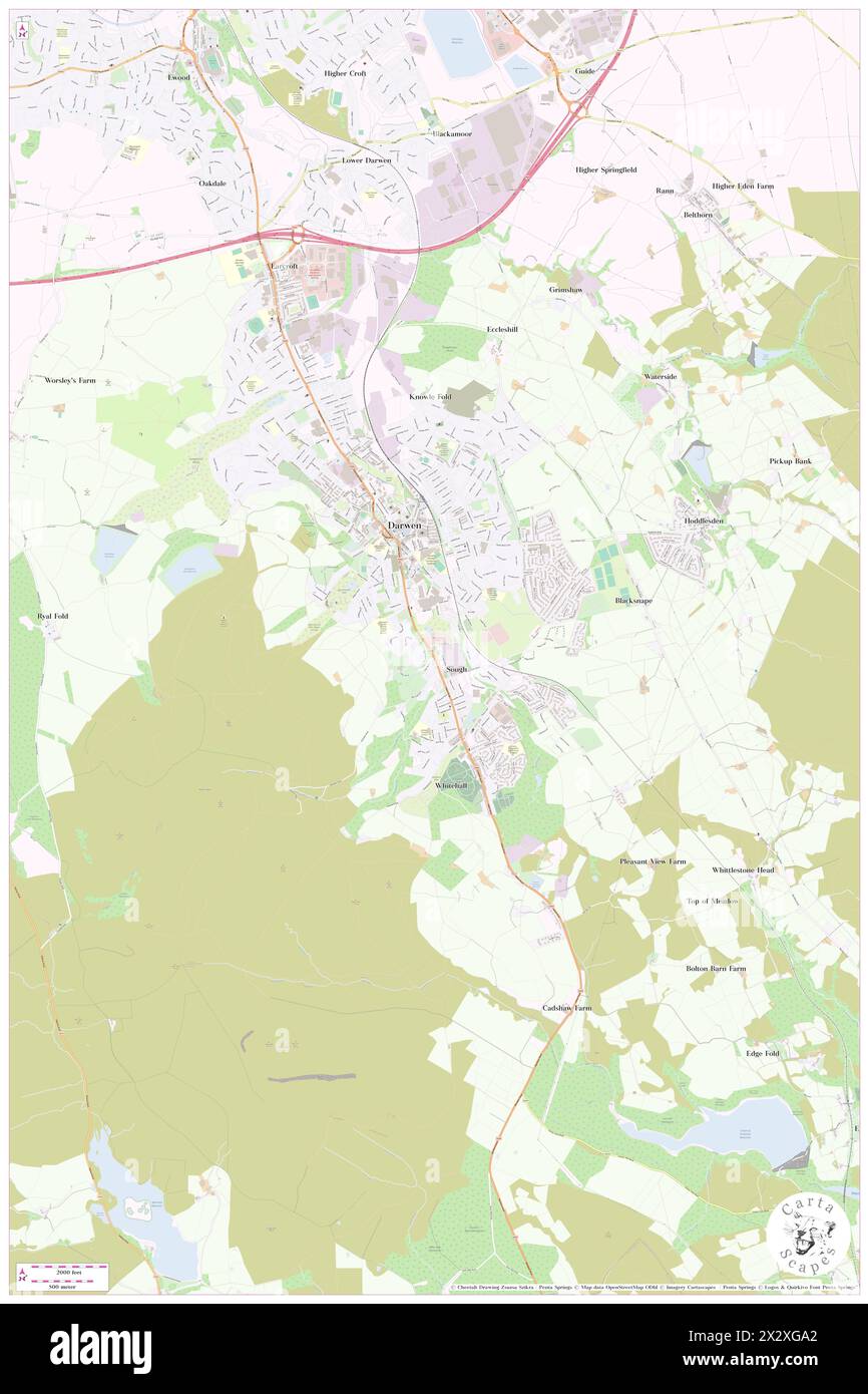 Darwen, Blackburn avec Darwen, GB, Royaume-Uni, Angleterre, n 53 41' 52'', S 2 27' 53'', carte, Cartascapes carte publiée en 2024. Explorez Cartascapes, une carte qui révèle la diversité des paysages, des cultures et des écosystèmes de la Terre. Voyage à travers le temps et l'espace, découvrir l'interconnexion du passé, du présent et de l'avenir de notre planète. Banque D'Images