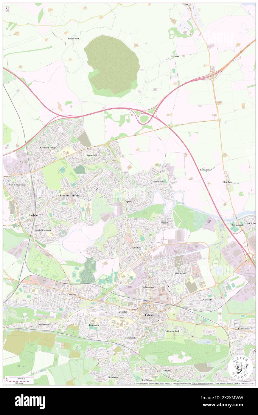 Carron, Falkirk, GB, Royaume-Uni, Écosse, n 56 1' 33'', S 3 47' 33'', carte, Cartascapes carte publiée en 2024. Explorez Cartascapes, une carte qui révèle la diversité des paysages, des cultures et des écosystèmes de la Terre. Voyage à travers le temps et l'espace, découvrir l'interconnexion du passé, du présent et de l'avenir de notre planète. Banque D'Images