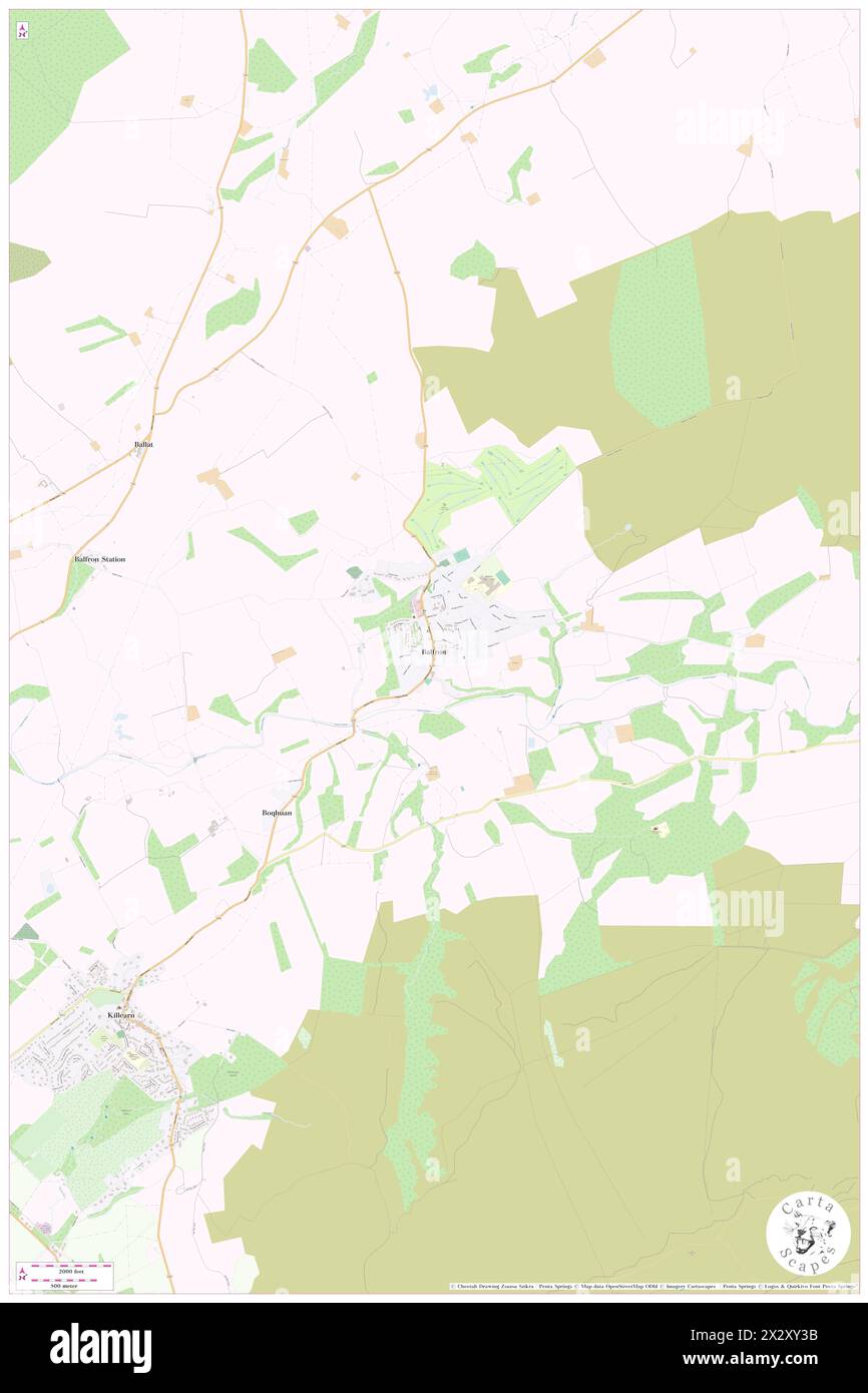 Balfron, Stirling, GB, Royaume-Uni, Écosse, n 56 4' 5'', S 4 20' 8'', carte, Cartascapes carte publiée en 2024. Explorez Cartascapes, une carte qui révèle la diversité des paysages, des cultures et des écosystèmes de la Terre. Voyage à travers le temps et l'espace, découvrir l'interconnexion du passé, du présent et de l'avenir de notre planète. Banque D'Images