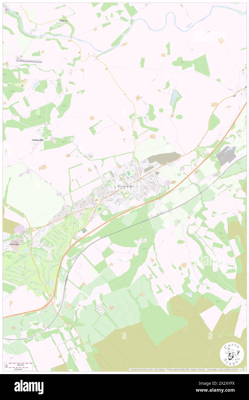 Auchterarder, Perth et Kinross, GB, Royaume-Uni, Écosse, n 56 17' 46'', S 3 42' 24'', carte, Cartascapes carte publiée en 2024. Explorez Cartascapes, une carte qui révèle la diversité des paysages, des cultures et des écosystèmes de la Terre. Voyage à travers le temps et l'espace, découvrir l'interconnexion du passé, du présent et de l'avenir de notre planète. Banque D'Images