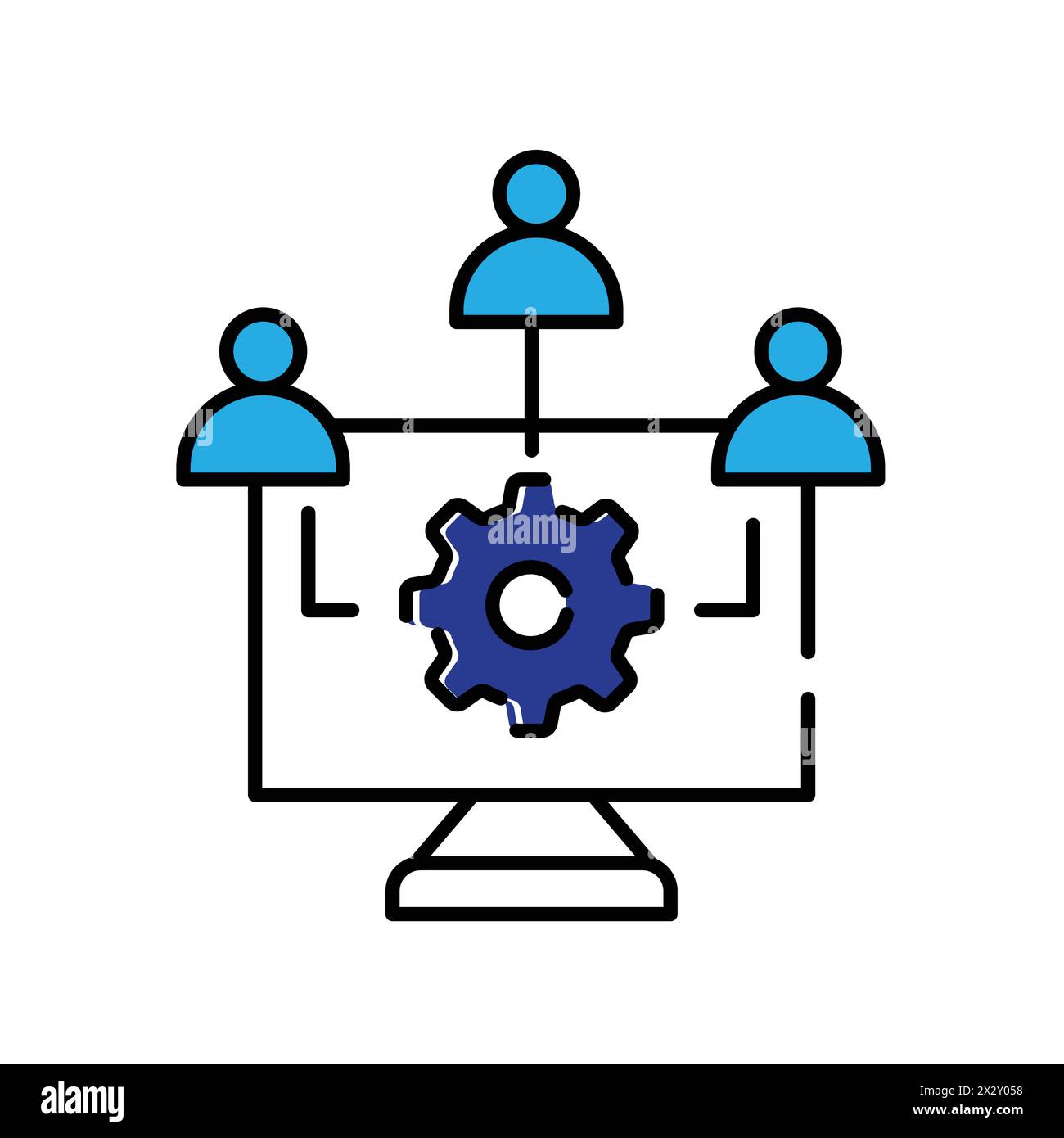 Gestion des performances applicatives et optimisation des performances applicatives conception d'icônes vectorielles Illustration de Vecteur