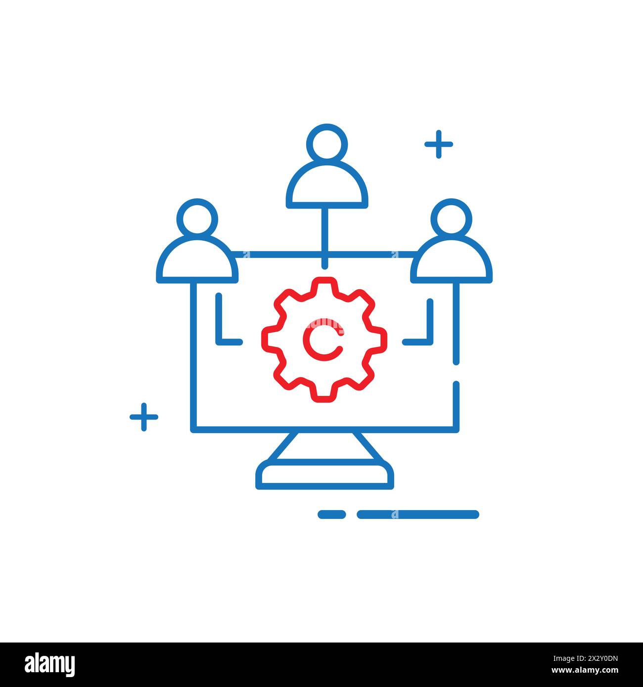 Gestion des performances applicatives et optimisation des performances applicatives conception d'icônes vectorielles Illustration de Vecteur