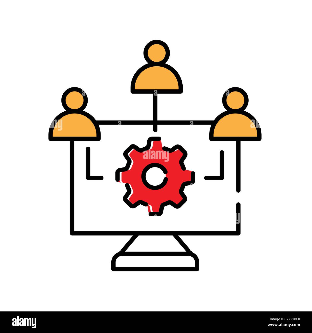 Gestion des performances applicatives et optimisation des performances applicatives conception d'icônes vectorielles Illustration de Vecteur