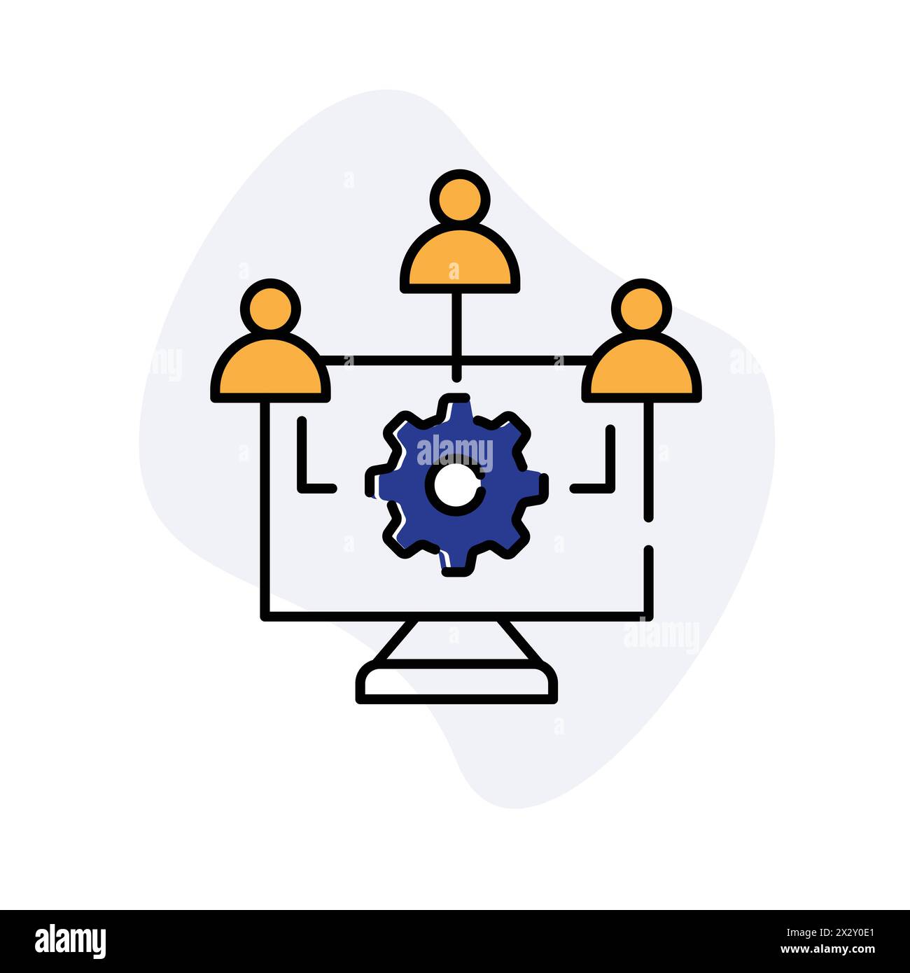 Gestion des performances applicatives et optimisation des performances applicatives conception d'icônes vectorielles Illustration de Vecteur