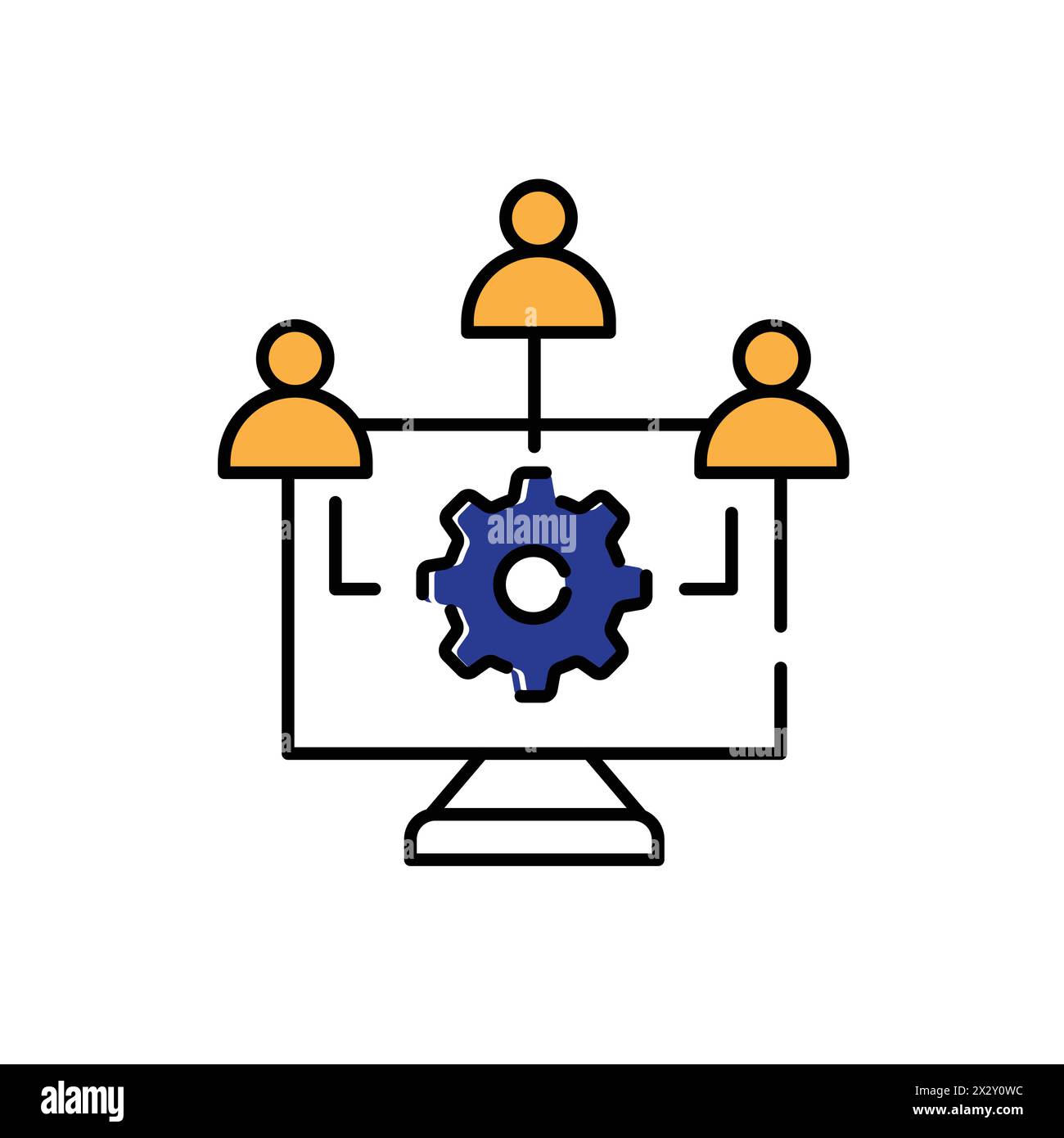 Gestion des performances applicatives et optimisation des performances applicatives conception d'icônes vectorielles Illustration de Vecteur