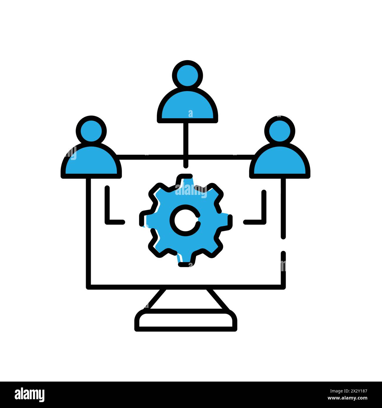 Gestion des performances applicatives et optimisation des performances applicatives conception d'icônes vectorielles Illustration de Vecteur