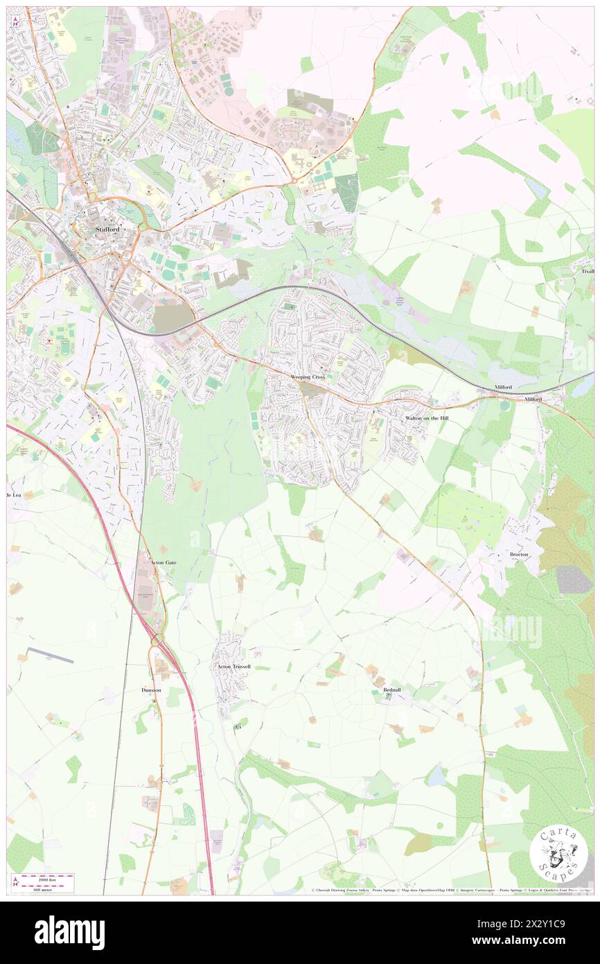 Acton Hill, Staffordshire, GB, Royaume-Uni, Angleterre, n 52 46' 59'', S 2 4' 59'', carte, Cartascapes carte publiée en 2024. Explorez Cartascapes, une carte qui révèle la diversité des paysages, des cultures et des écosystèmes de la Terre. Voyage à travers le temps et l'espace, découvrir l'interconnexion du passé, du présent et de l'avenir de notre planète. Banque D'Images