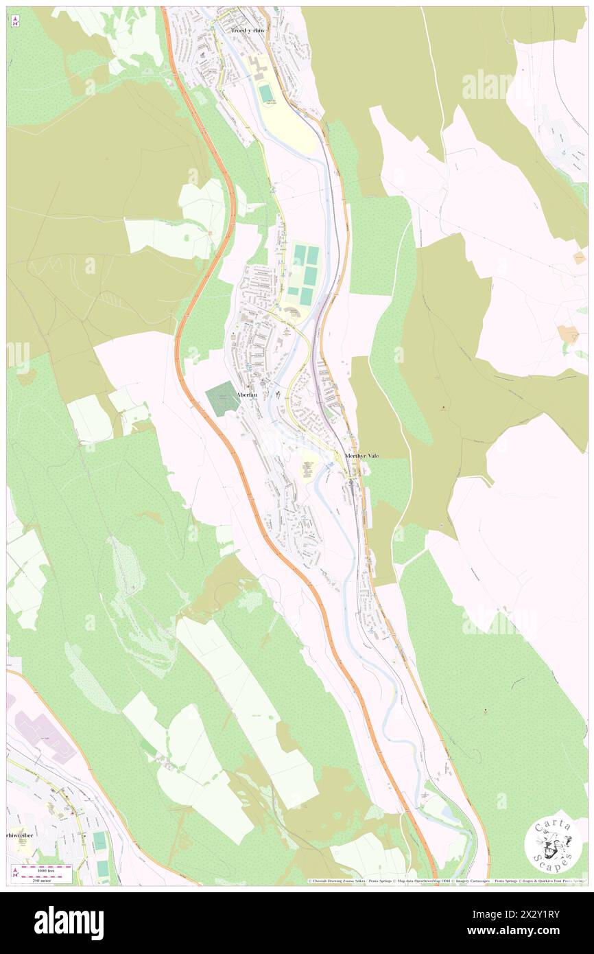 Aberfan, Merthyr Tydfil County Borough, GB, Royaume-Uni, pays de Galles, N 51 41' 20'', S 3 20' 30'', carte, Cartascapes carte publiée en 2024. Explorez Cartascapes, une carte qui révèle la diversité des paysages, des cultures et des écosystèmes de la Terre. Voyage à travers le temps et l'espace, découvrir l'interconnexion du passé, du présent et de l'avenir de notre planète. Banque D'Images