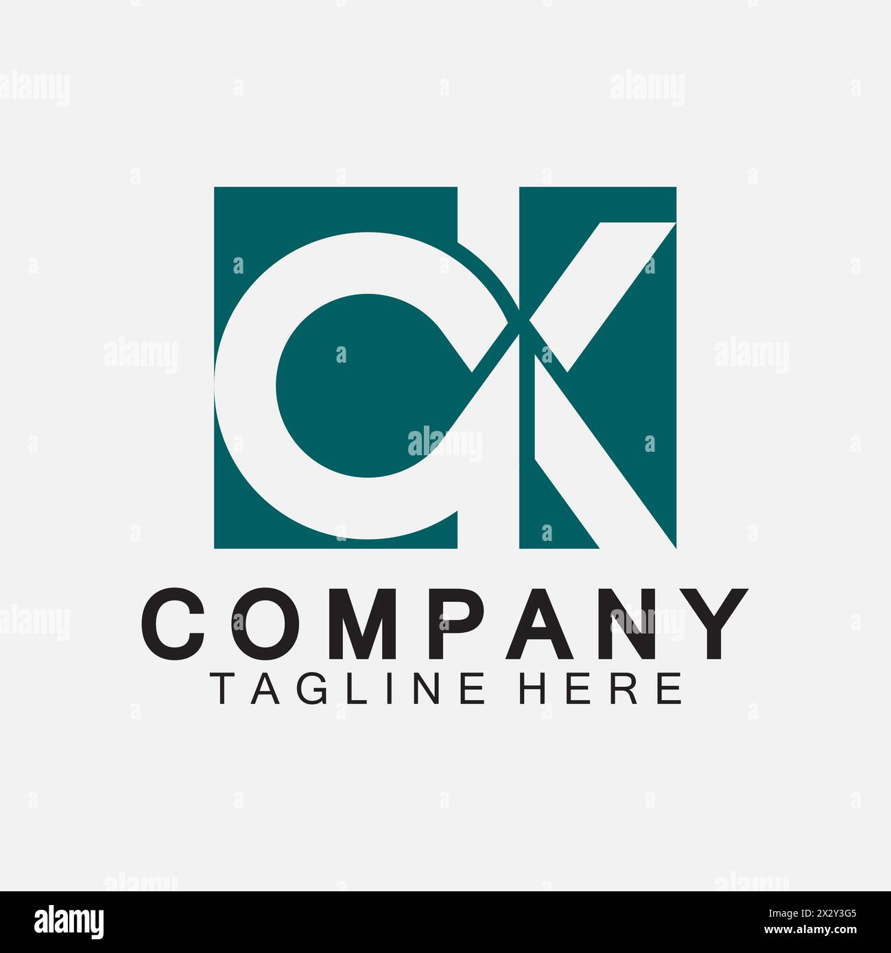 Lettre initiale OK modèle de vecteur de conception de logo. Illustration de Vecteur