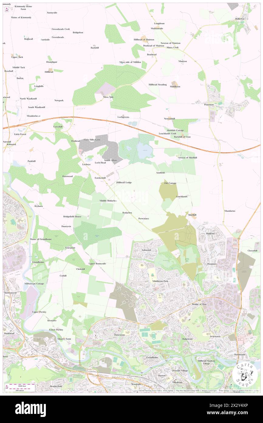 Perwinnes Hill, Aberdeen City, GB, Royaume-Uni, Écosse, n 57 12' 38'', S 2 7' 54'', carte, Cartascapes carte publiée en 2024. Explorez Cartascapes, une carte qui révèle la diversité des paysages, des cultures et des écosystèmes de la Terre. Voyage à travers le temps et l'espace, découvrir l'interconnexion du passé, du présent et de l'avenir de notre planète. Banque D'Images