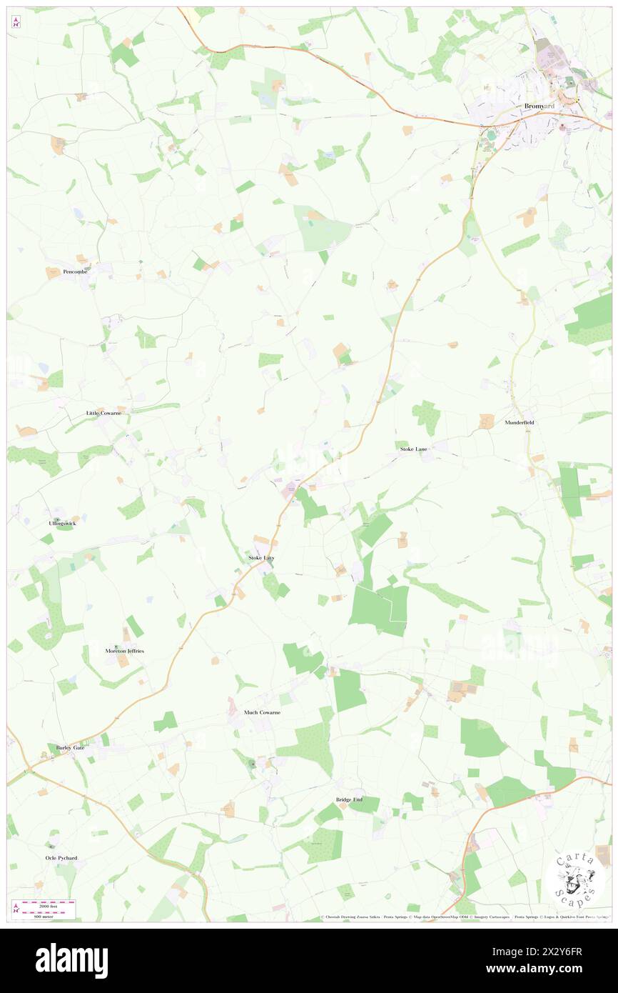 Stoke Cross Motte, Herefordshire, GB, Royaume-Uni, Angleterre, n 52 9' 6'', S 2 32' 56'', carte, Cartascapes carte publiée en 2024. Explorez Cartascapes, une carte qui révèle la diversité des paysages, des cultures et des écosystèmes de la Terre. Voyage à travers le temps et l'espace, découvrir l'interconnexion du passé, du présent et de l'avenir de notre planète. Banque D'Images