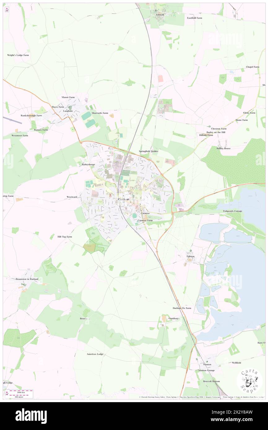 Château d'Oakham, District of Rutland, GB, Royaume-Uni, Angleterre, n 52 40' 12'', S 0 43' 41'', carte, Cartascapes carte publiée en 2024. Explorez Cartascapes, une carte qui révèle la diversité des paysages, des cultures et des écosystèmes de la Terre. Voyage à travers le temps et l'espace, découvrir l'interconnexion du passé, du présent et de l'avenir de notre planète. Banque D'Images