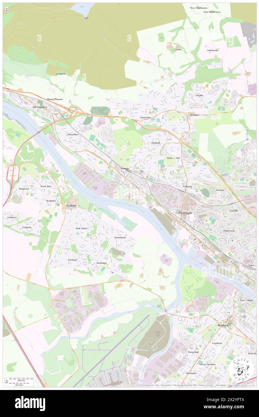 Golden Jubilee National Hospital, West Dunbartonshire, GB, Royaume-Uni, Écosse, n 55 54' 23'', S 4 25' 33'', carte, Cartascapes carte publiée en 2024. Explorez Cartascapes, une carte qui révèle la diversité des paysages, des cultures et des écosystèmes de la Terre. Voyage à travers le temps et l'espace, découvrir l'interconnexion du passé, du présent et de l'avenir de notre planète. Banque D'Images