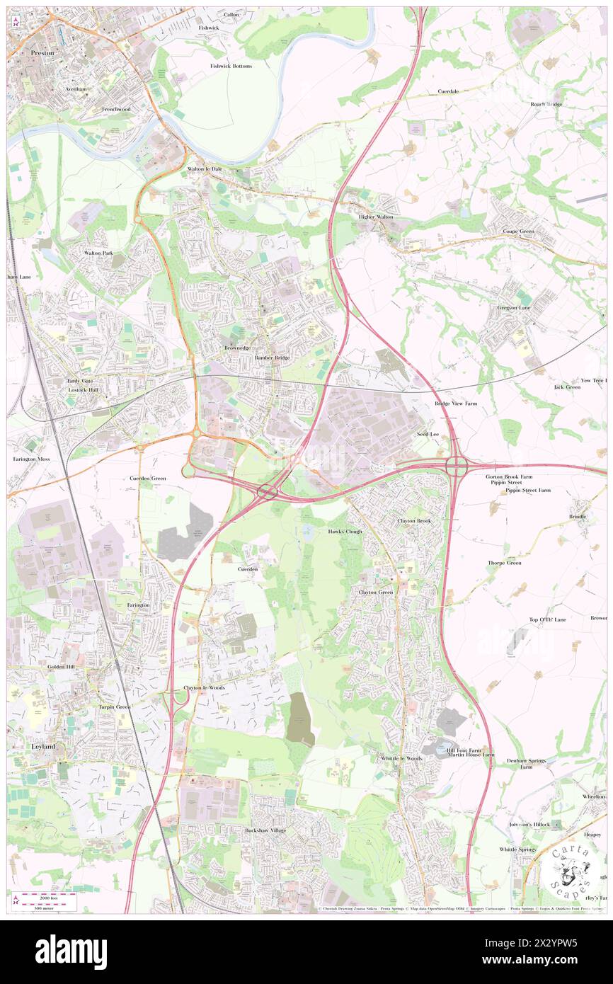 Holiday Inn Express Preston South, Lancashire, GB, Royaume-Uni, Angleterre, n 53 43' 8'', S 2 39' 17'', carte, Cartascapes carte publiée en 2024. Explorez Cartascapes, une carte qui révèle la diversité des paysages, des cultures et des écosystèmes de la Terre. Voyage à travers le temps et l'espace, découvrir l'interconnexion du passé, du présent et de l'avenir de notre planète. Banque D'Images