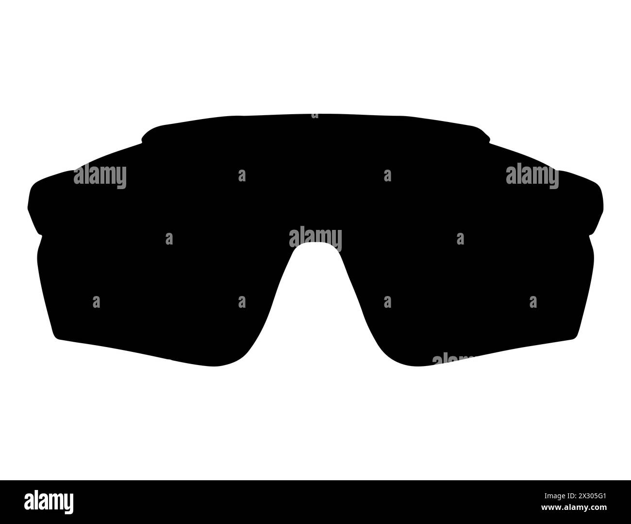 Silhouette de lunettes de sécurité art vectoriel Illustration de Vecteur