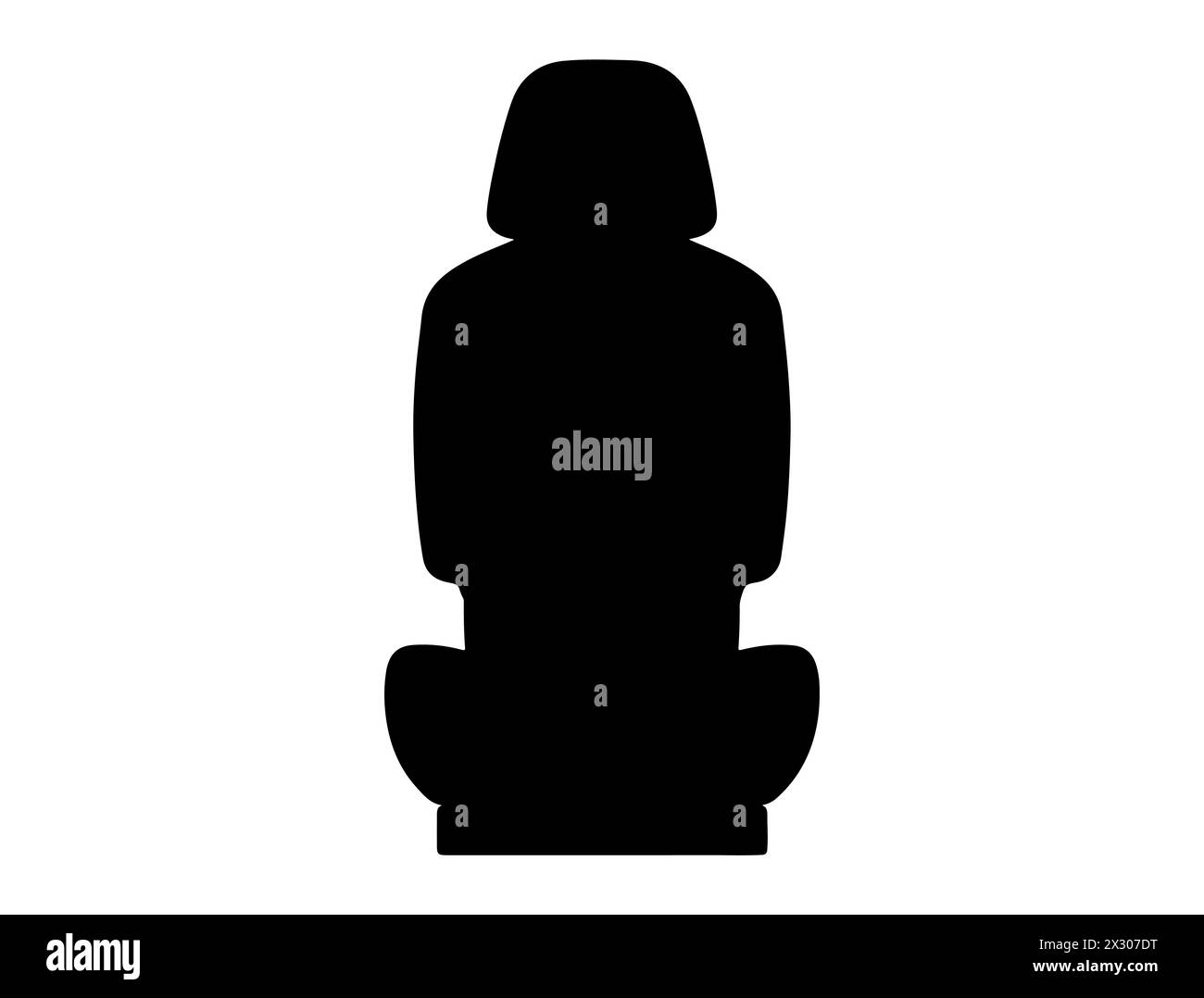 Art vectoriel de silhouette de siège d'auto Illustration de Vecteur