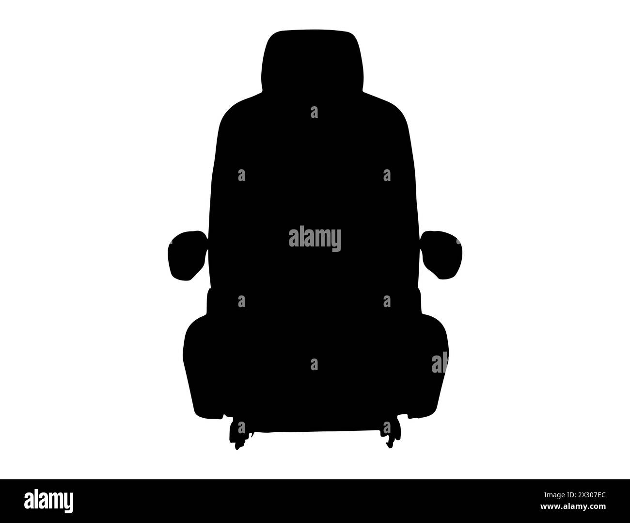 Art vectoriel de silhouette de siège d'auto Illustration de Vecteur