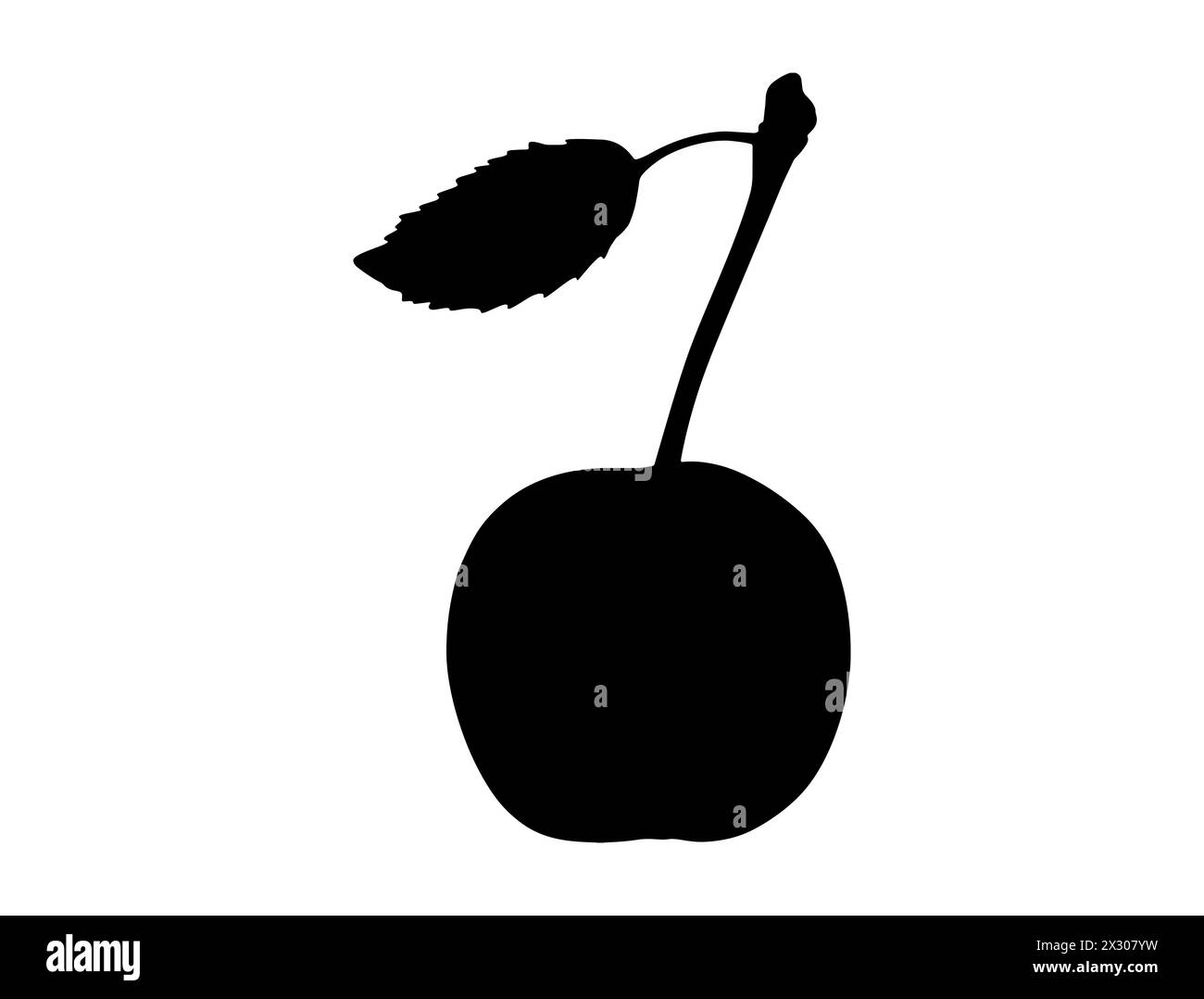 Art vectoriel de silhouette de cerise Illustration de Vecteur