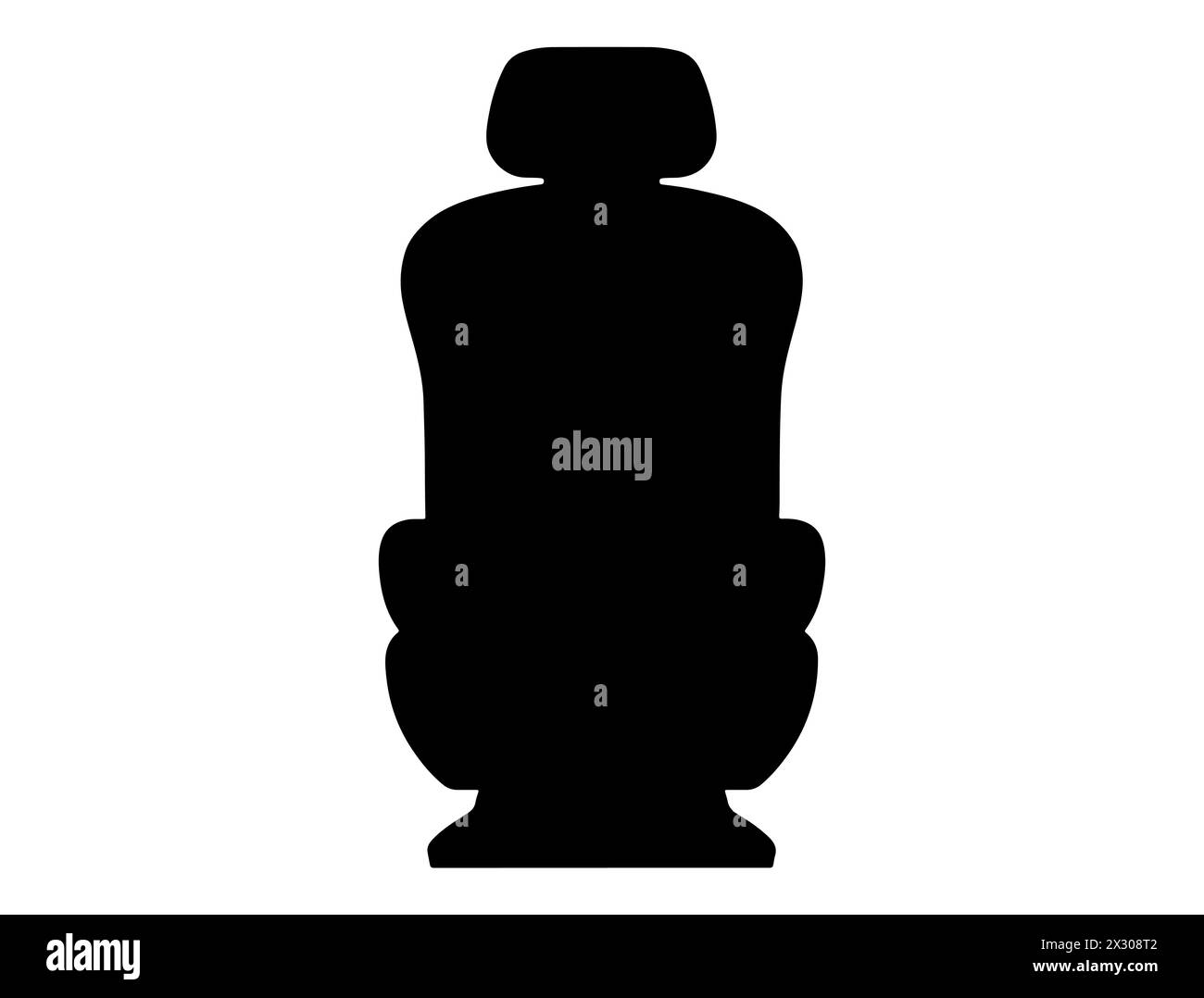 Art vectoriel de silhouette de siège d'auto Illustration de Vecteur