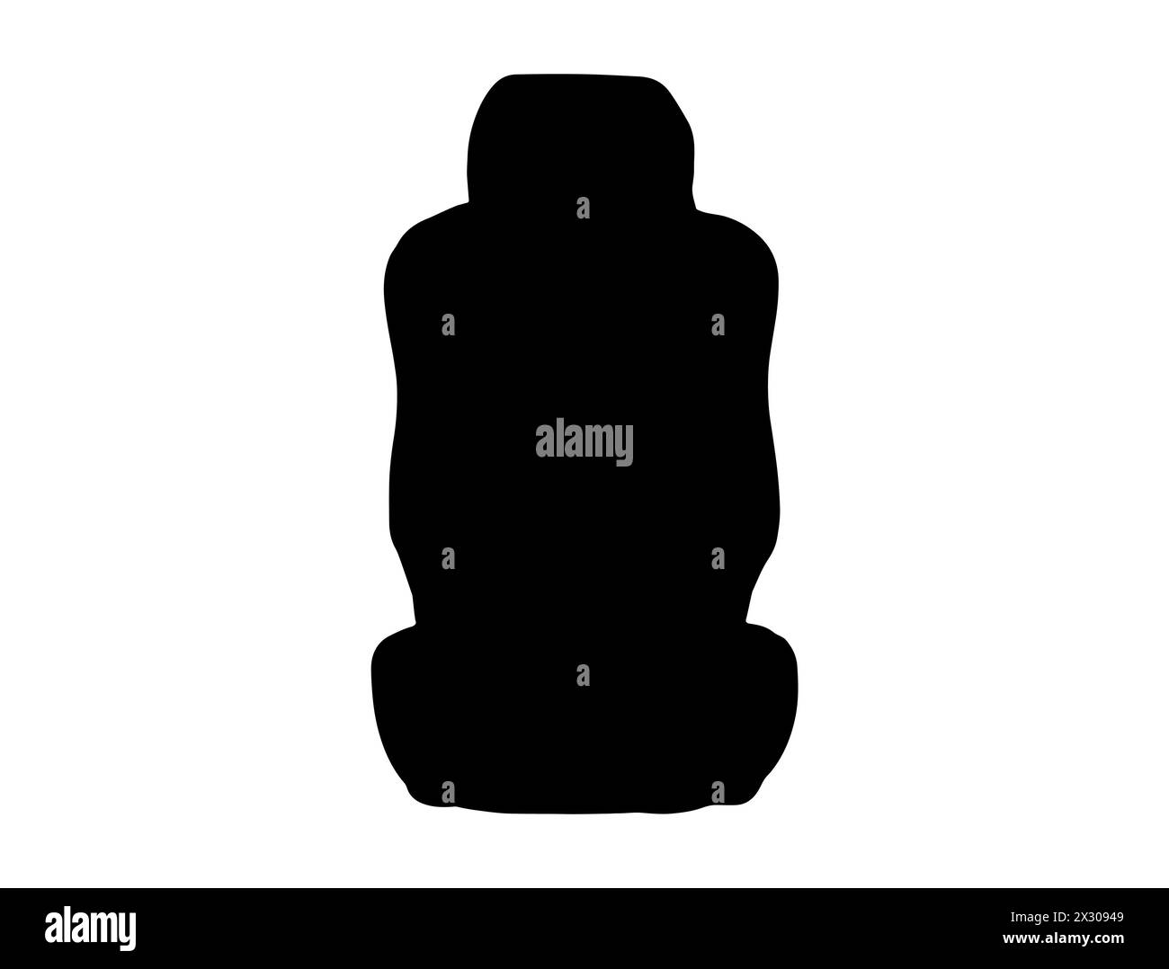 Art vectoriel de silhouette de siège d'auto Illustration de Vecteur