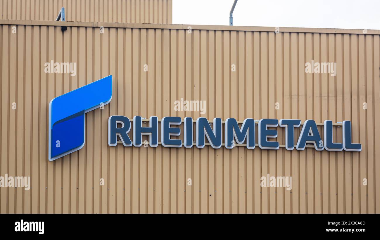 Zürich, Schweiz - 11. Januar 2022 : logo des deutschen Rüstungskonzern Rheinmetall. Banque D'Images