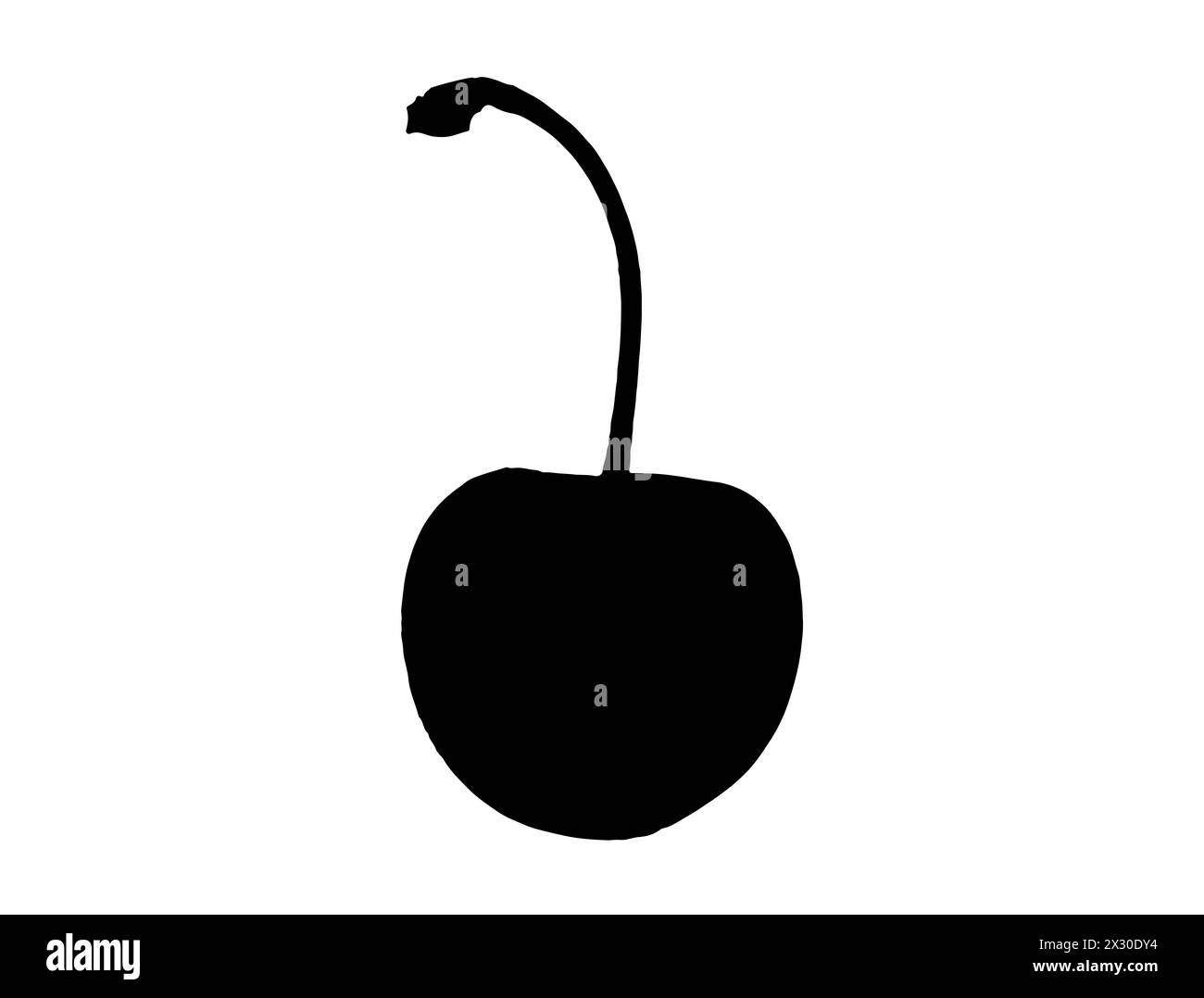 Art vectoriel de silhouette de cerise Illustration de Vecteur