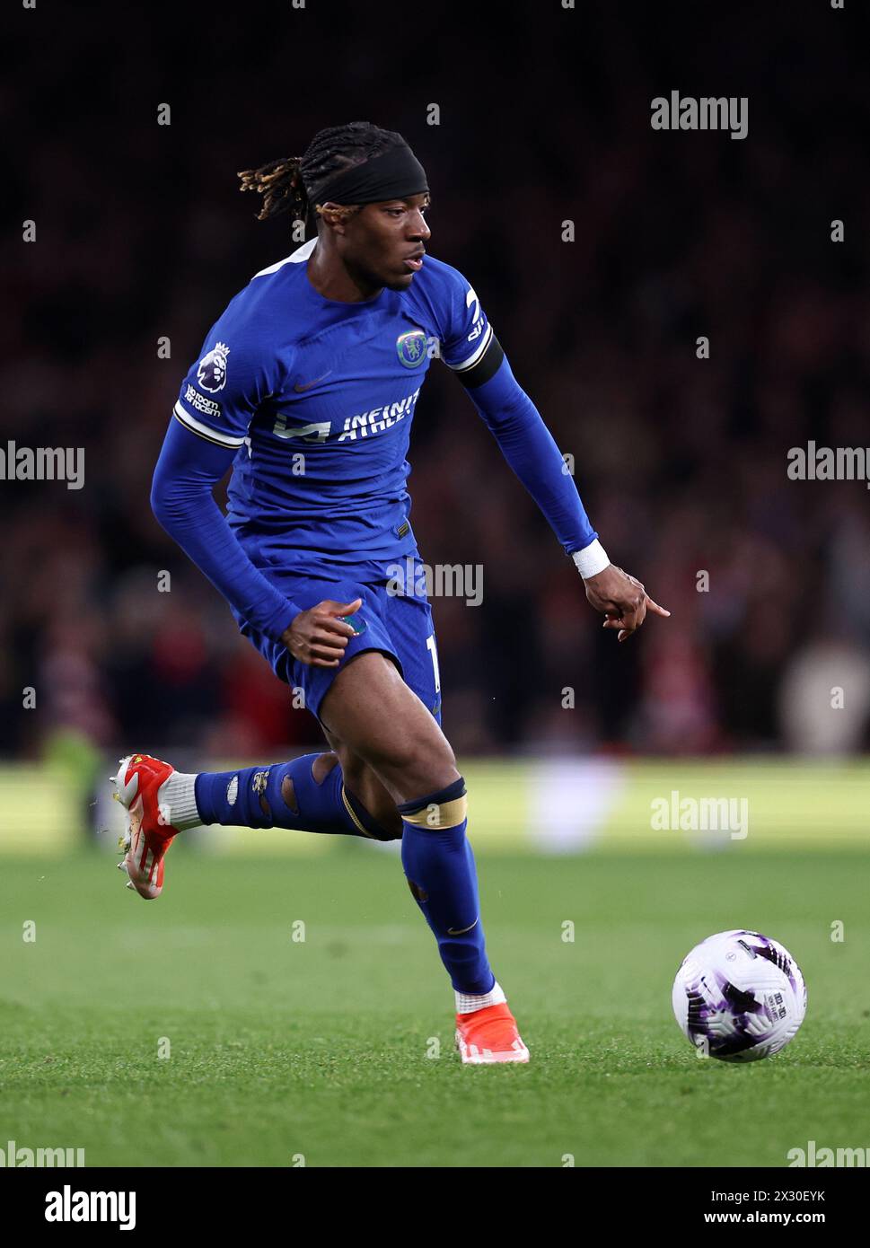 Londres, Royaume-Uni. 23 avril 2024. Noni Madueke de Chelsea lors du match de premier League à l'Emirates Stadium, Londres. Le crédit photo devrait se lire comme suit : David Klein/Sportimage crédit : Sportimage Ltd/Alamy Live News Banque D'Images