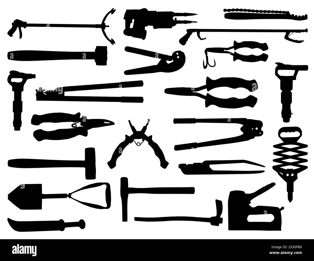 Art vectoriel de silhouette d'outils de bricoleur Illustration de Vecteur Art vectoriel de silhouette d'outils de bricoleur Illustration de Vecteur