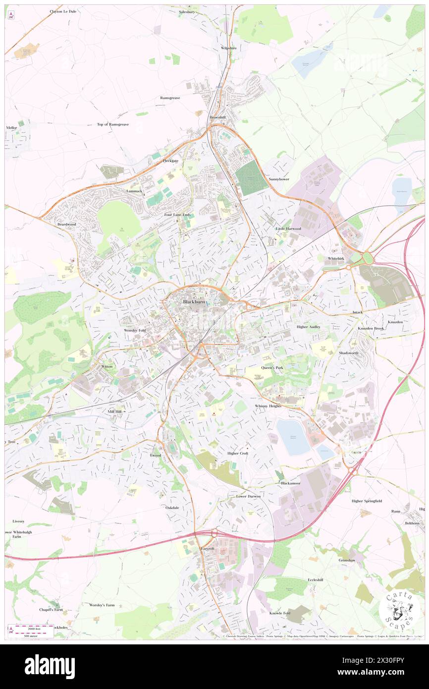 Blackburn Railway Station, Blackburn with Darwen, GB, Royaume-Uni, Angleterre, n 53 44' 47'', S 2 28' 44'', carte, Cartascapes carte publiée en 2024. Explorez Cartascapes, une carte qui révèle la diversité des paysages, des cultures et des écosystèmes de la Terre. Voyage à travers le temps et l'espace, découvrir l'interconnexion du passé, du présent et de l'avenir de notre planète. Banque D'Images