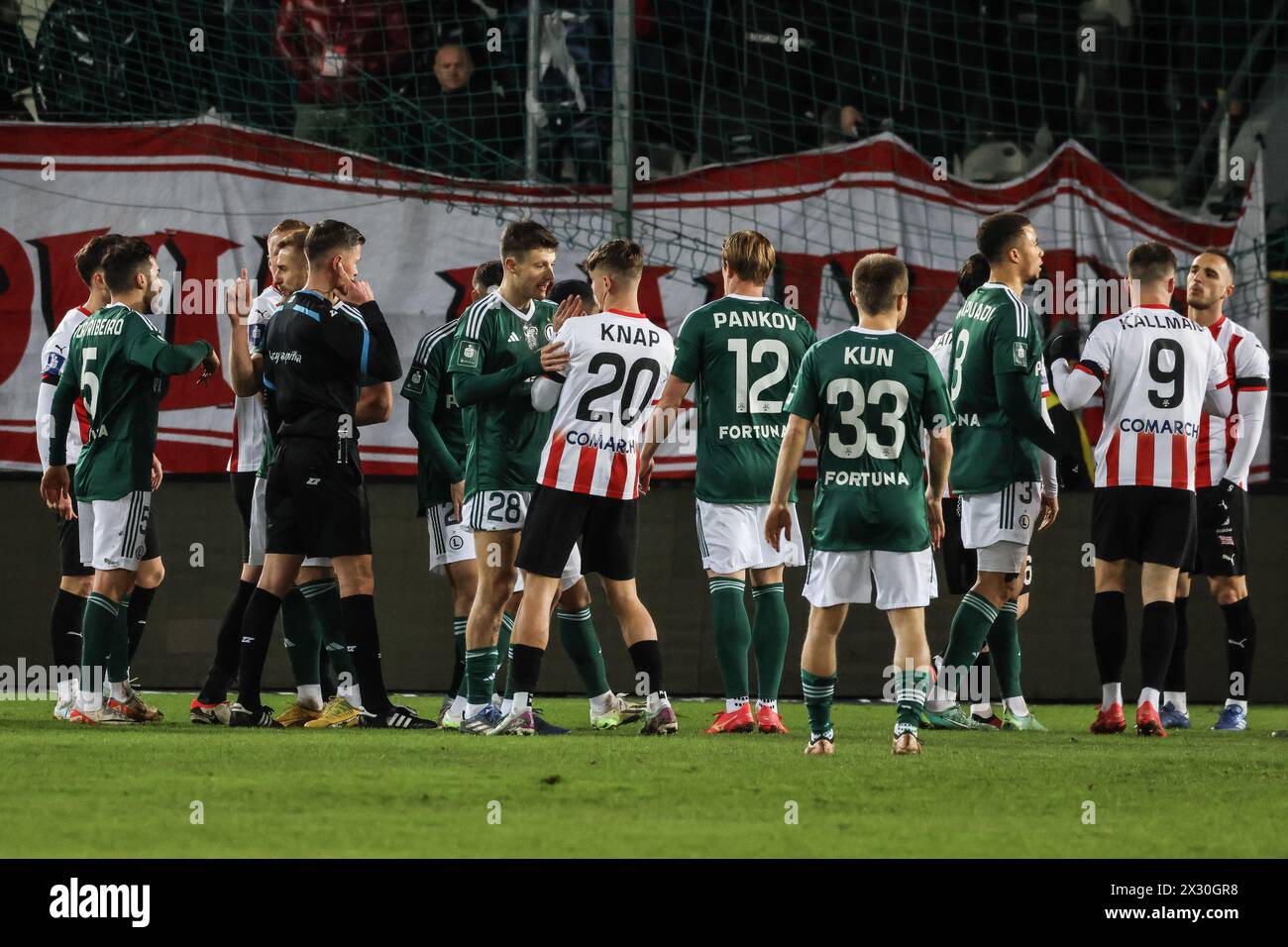 2023.12.20 Cracovie, Pologne Football PKO BP Ekstraklasa 23/24 Cracovie - Legia Warszawa op: Banque D'Images