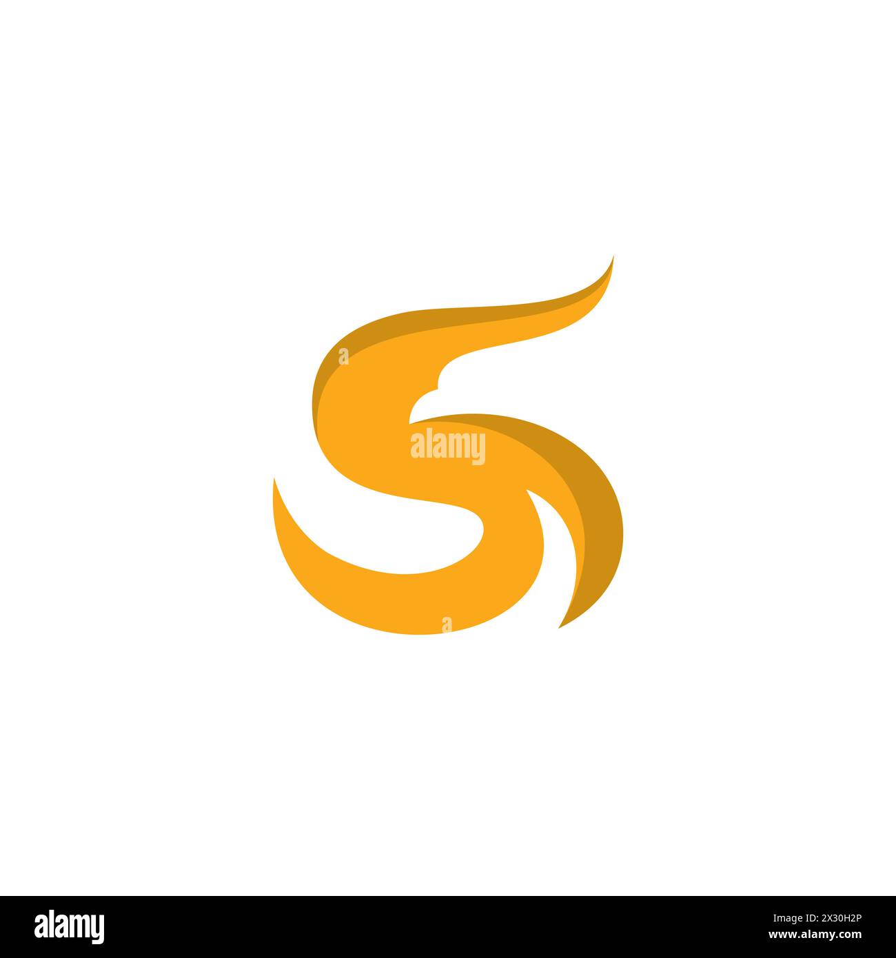 Logo S Eagle. Logo lettre S. Illustration de Vecteur