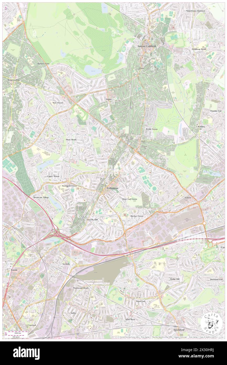 Erdington Railway Station, City and Borough of Birmingham, GB, Royaume-Uni, Angleterre, N 52 31' 40'', S 1 50' 20'', map, Cartascapes Map publié en 2024. Explorez Cartascapes, une carte qui révèle la diversité des paysages, des cultures et des écosystèmes de la Terre. Voyage à travers le temps et l'espace, découvrir l'interconnexion du passé, du présent et de l'avenir de notre planète. Banque D'Images