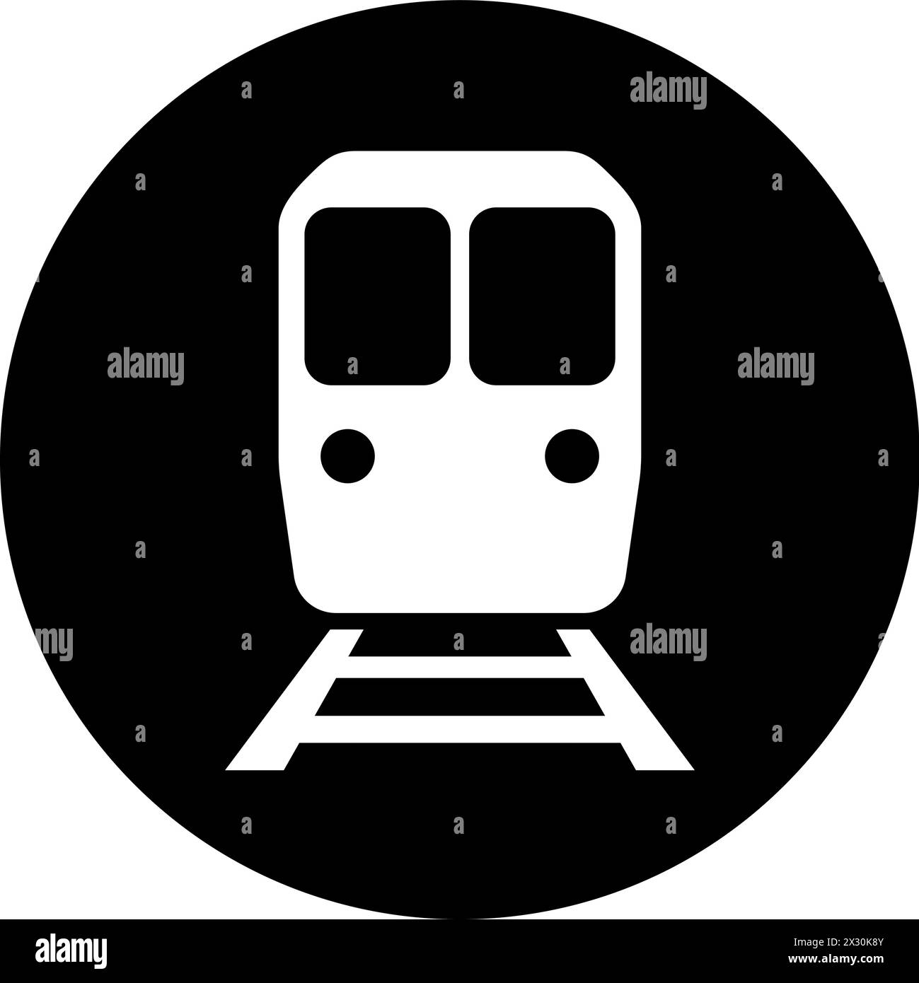 Icône de métro comme symbole pour la conception de page Web de transport de passagers Illustration de Vecteur