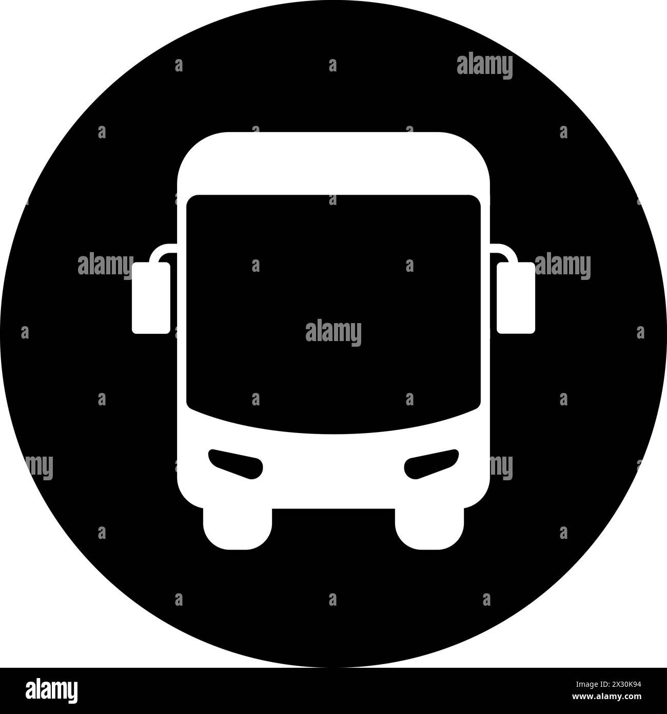 Icône de bus comme symbole pour la conception de page Web du transport de passagers de la ville Illustration de Vecteur