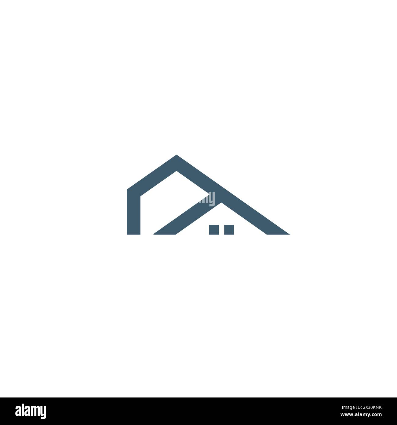 Home simple logo Design. Icône immobilier Illustration de Vecteur