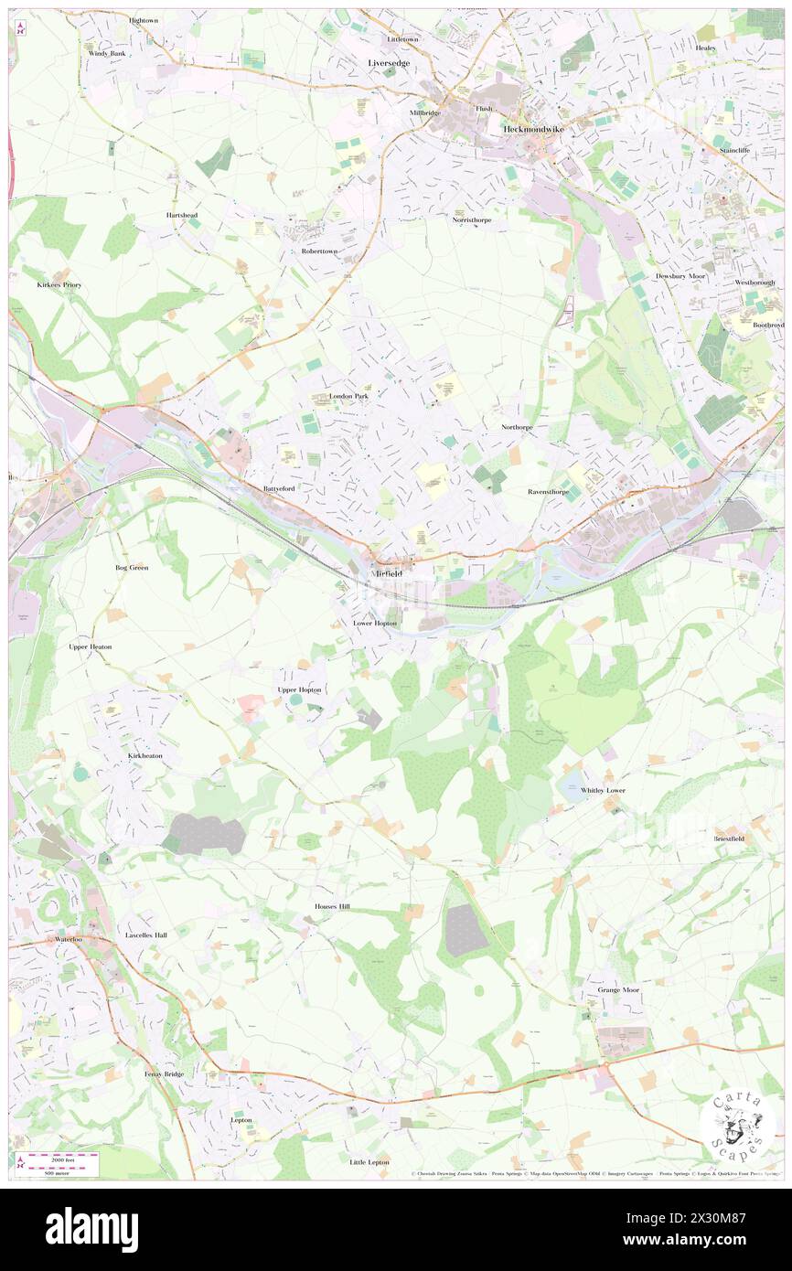 Mirfield Railway Station, Kirklees, GB, Royaume-Uni, Angleterre, n 53 40' 17'', S 1 41' 35'', carte, Cartascapes carte publiée en 2024. Explorez Cartascapes, une carte qui révèle la diversité des paysages, des cultures et des écosystèmes de la Terre. Voyage à travers le temps et l'espace, découvrir l'interconnexion du passé, du présent et de l'avenir de notre planète. Banque D'Images